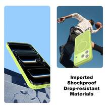 1个全新17合1透气蜂窝孔薄荷绿磁吸手机壳，适用于 17 Pro Max/17 Pro/17/16 Pro Max/16 Pro/16/15 Pro Max/15 Pro/15/14 Pro Max/14 Pro/14/13 Pro Max/13 Pro/13/12 Pro Max/12 Pro/12/16 Plus/Air/15 Plus/14 Plus - 薄荷綠 - 查看 6