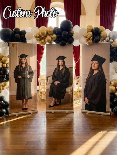 1 pieza Pancarta personalizada, Pancarta de poliéster con foto personalizada, Decoración de fondo para eventos al aire libre y porche, Adecuada para bodas, cumpleaños y celebraciones en general, Ideal para Navidad, Acción de Gracias y diversas festividades, Fondo impreso a medida, Aplicable para interiores, jardín, valla y cualquier ocasión Decoración de fiesta perfecta