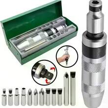 Bộ tua vít đa năng 13 món, 1 hộp bao gồm 13 đầu tua vít dùng cho máy siết vít, đầu tua vít kim loại, đầu đục, dụng cụ tháo vít đa năng, bộ dụng cụ tháo lắp và sửa chữa. - A - Xem 10