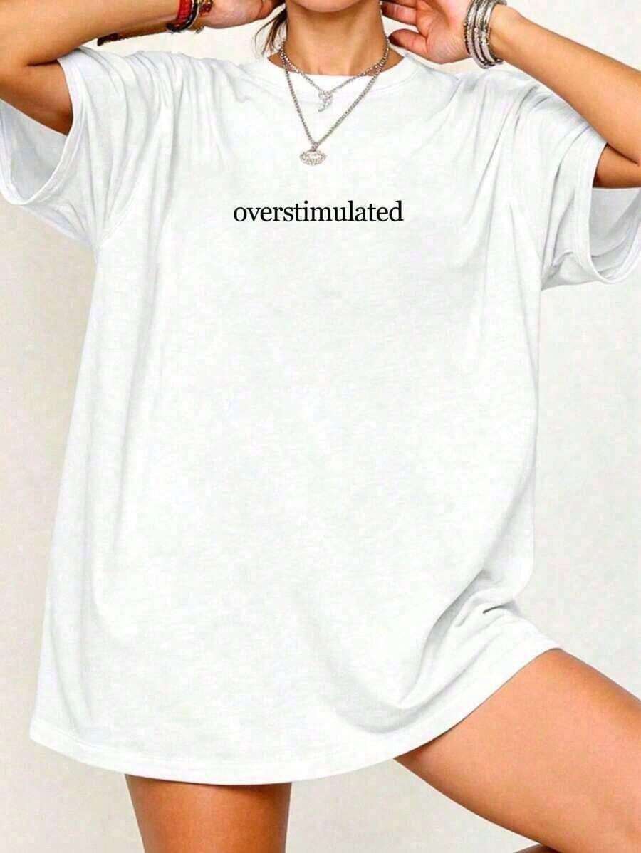 100% cotton Camisetas de manga corta con patrones para damas en ocio.Nueva camiseta elegante, trajes de verano para damas, trajes de vacaciones, ropa de verano, trajes de primavera, tops de verano, trajes festivos, trajes de Pascua para damas. - Blanco - Ver 1