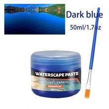 50ml 模型場景水凝膠，水波紋景觀材料，模擬水凝膠/沙盤模型/景觀波浪凝膠/波浪/河流/海洋造型裝飾，園藝微縮雕塑水凝膠 - 50毫升 - 查看 11