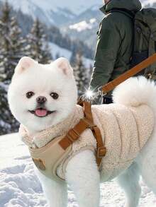 狗狗胸背带套装，适合中大型犬，防拉扯可调节宠物胸背带，反光训练用，易于控制的宠物背心 - 彩色 - 查看 5