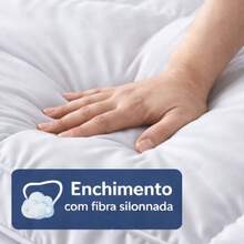 King Size 400 Thread Count Quilted Pillow Top – Protection And Greater Durability - 白色 - 查看 5