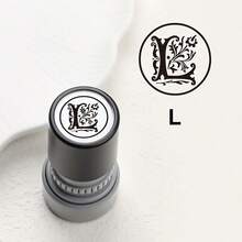 1pc Black Photosensitive Stamp, Automatic Re-Inking, 26 English Letters, Retro Cursive Font, Suitable For Scrapbooking, Greeting Cards, Gift Packaging, Etc. - L - View 34