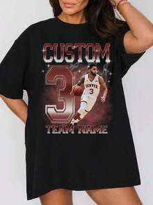 Camiseta de Jugador de Baloncesto - Negro - Ver 1