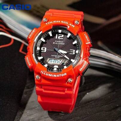  Đồng hồ Casio AQ-S810 chính hãng dành cho học sinh, thanh thiếu niên, năng lượng mặt trời không cần pin, chống sốc, chống nước 100M.