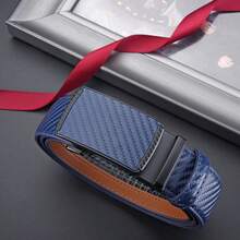 Ceinture pour hommes DOOPAI, ceinture réglable à cliquet, ceinture en véritable de 1 3/8 pouces, longueur personnalisable, boîte cadeau incluse, convient pour les occasions décontracté, professionnelles, cadeaux pour petit ami, mari, père, port quotidien, mode polyvalente, adapté pour les adolescents, extérieur, vacances, sports, voyage, rue, bohème, vintage - A - Voir 2