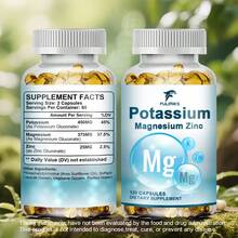 Fulimiks Potassium Magnesium Zinc Supplement, With Potassium, Support Electrolyte Balance & Leg Cramp Relief - 2 bottle-Value choice - 查看 2