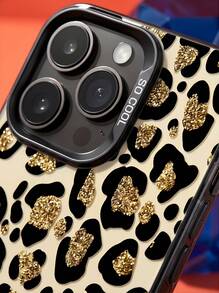 Stoßfeste Leoparden-Muster Mode Handy Premium Hülle kompatibel mit iPhone 15 Pro Max Leoparden-Muster neue farbige Silber hochwertige Schutz Handy Hülle kompatibel mit iPhone 16/11/13 Pro/15 Pro/15/13 Pro Max Sturzsicheres Material kompatibel mit iPhone 14/13/12 Vollständige Abdeckung kompatibel mit iPhone 12 Pro Max Frühlings Geschenk Party - Verschiedenfarbig - Übersicht 3