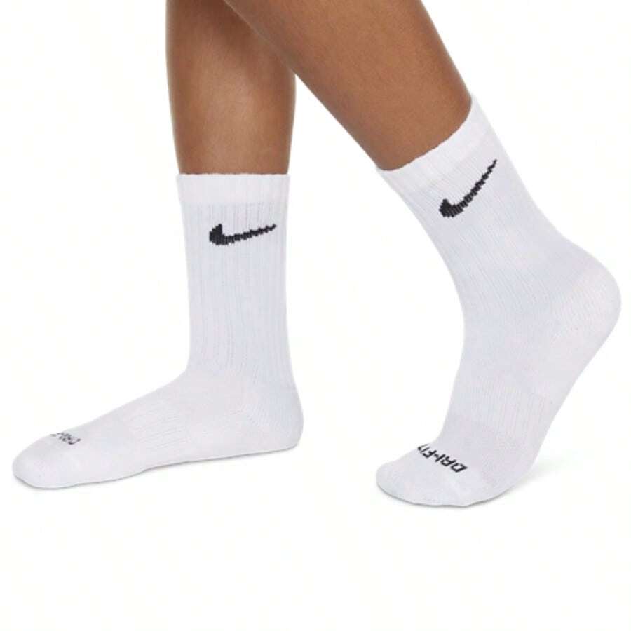 Nike 6 Pack Dri-FIT Performance Basic Crew Socks Boys' Preschool UNR019-001 - trắng - Xem 1