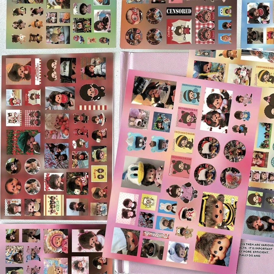 8张装Mon-Chhichi卡通防水贴纸套装 - 彩色 - 查看 1