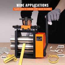 Rolling Mill, 2.95"/75 Mm Jewelry Rolling Mill Machine, 1: 2 Gear Ratio, 3-In-1 Multi-Function Rolling Mill, 0.03-6.5mm Press Thickness For Metal Jewelry Making Sheet Square Wire Semicircle - 1: 2 Gear Ratio 2.95"/75mm 0.03-6.5mm - View 6