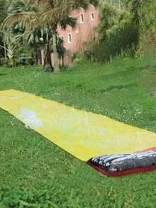 Tobogán de agua inflable de PVC, tabla de surf de agua, tobogán de agua con rociador individual/doble para exteriores - Multicolor - Ver 11