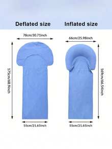 1pc Inflatable Beach Mat, Outdoor Inflatable Sleeping Pad, Hiking & Camping Ground Mat, Leisure Inflatable Air Mattress - Multicolor - View 5