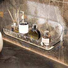 Kệ acrylic phòng tắm, giá treo tường đựng đồ dùng vệ sinh cá nhân, mỹ phẩm, không cần khoan. - Nhiều màu - Xem 8