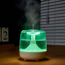 USB供电加湿器，静音运行，持续/间歇喷雾，21.98盎司大容量水箱，续航时间长达12小时，适用于卧室和家居装饰，现代简约设计 - Mist - 查看 8