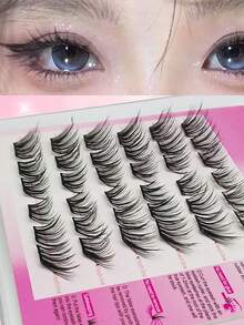Bộ dụng cụ nối mi tự làm tại nhà | Bao gồm 36 bó mi giả mềm mại với độ cong tự nhiên hình chữ D, không cần keo và dễ sử dụng. - Xem 1