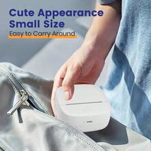 ORICO-B23+1 Roll 56mm White Continuous Label Paper, Label Maker With Tape, 2-Inch Portable Thermal Label Paper, Mini Label Printer, Paper Size: 2.2 Inch, Wireless Connection, Ink-Free Printing, Multiple Template Fonts & Icons, Customizable Labels For Home, School - White - View 5