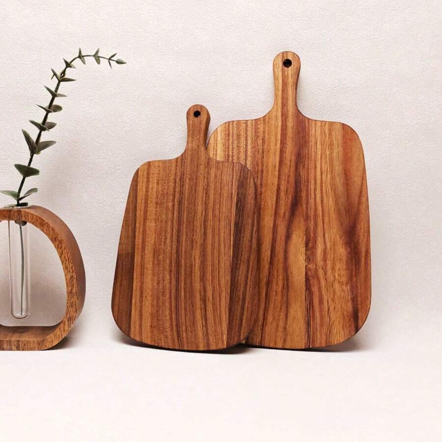 1 cái thớt gỗ keo, khay đựng phô mai - Nhiều màu - Xem 1