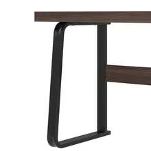 مكتب حديث بقياس 135 * 54 سم بتصميم بسيط، سطح من خشب MDF مع هيكل من الفولاذ الأنبوبي عالي القوة، مقاوم للغاية، تصميم متعدد الوظائف مع درج صامت ودرج ملفات معلق. - A - مشاهدة 8