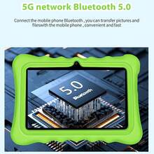 Children's Electronic Learning Toy / 4GB RAM + 64GB Storage / 7 Inch Children's Tablet / Quad-Core 1.3GHz Processor / Android 13 System, MTK8321 Chip / 1280x800 IPS High Definition Screen / 2MP + 5MP Dual Camera / 4000mAh Large Capacity Battery / Supports WiFi Parental Control And Educational Games / Made Of ABS Plastic + Silicone Material BDF Children's Educational Tablet (Includes: Packaging Box / Data Cable / User Manual / OTG Adapter / Card Reader) - 彩色 - 查看 9