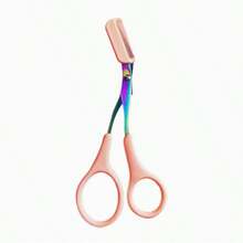 2026 Nouveaux ciseaux à sourcils avec peigne (1 paire de ciseaux + 1 peigne), unisexe, conçus spécifiquement pour la mise en forme et le toilettage des sourcils, manche antidérapant pour un trimming et un retrait des cils faciles, convient comme outil de beauté de maquillage, set de coupe de sourcils 1/2, mise en forme précise, outil de beauté sans parfum pour débutants, accessoire d'épilation unisexe, salon, beauté, essentiel de voyage, accessoire de salle de bain, set de coupe de sourcils à deux mains - Plusieurs styles - Voir 10