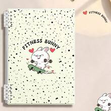 Sổ tay rời B5 họa tiết động vật thú vị, sổ tay A5 chất lượng cao với thiết kế tinh tế, sổ nhật ký gáy xoắn, sổ tay dễ thương, sổ tay tinh xảo, sổ kế hoạch, sổ tay - Đường kẻ - Xem 8