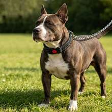 马丁格尔犬项圈，配有不锈钢链和反光尼龙绳，可调节防拉扯训练项圈，适用于小型、中型和大型犬。 - 黑色 - 查看 5