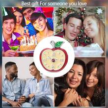 925纯银红苹果闹钟，搭配樱桃、卷心菜、雏菊、菠萝、牛油果珠子，适合DIY女士手链、项链，日常佩戴或作为礼物。 - 彩色 - 查看 11