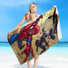 Marvel Khăn tắm biển siêu thấm hút chủ đề Người Nhện, làm từ sợi microfiber, nhanh khô và nhẹ, lý tưởng cho người lớn, nam, nữ, trẻ em, là phụ kiện thiết yếu khi đi biển. Hình ảnh nổi bật giúp khăn dễ dàng nhận thấy ở bãi biển, có thể dùng làm khăn tắm biển, khăn bơi, chăn hoặc khăn choàng. - Nhiều màu - Xem 7