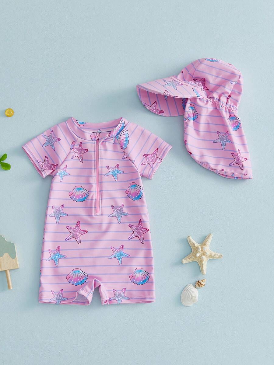 Newborn Baby Swimwear - 紫色 - View 1