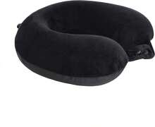 Makimoo Travel Neck Pillow, Top Memory Foam Pillow For Head Support, Ideal For Airplanes, Cars, And Home Recliners, Adjustable And Soft (Black) - 顏色A - 查看 3
