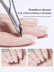 BAOSHIMAN Professional Silver Swan Nail Clippers, High-Precision Stainless Steel Cuticle Scissors, Ultra-Sharp Cuticle Remover, Blade Length 3-4mm, Essential Tool For Salon And Home DIY Manicure - Multicolor - View 2