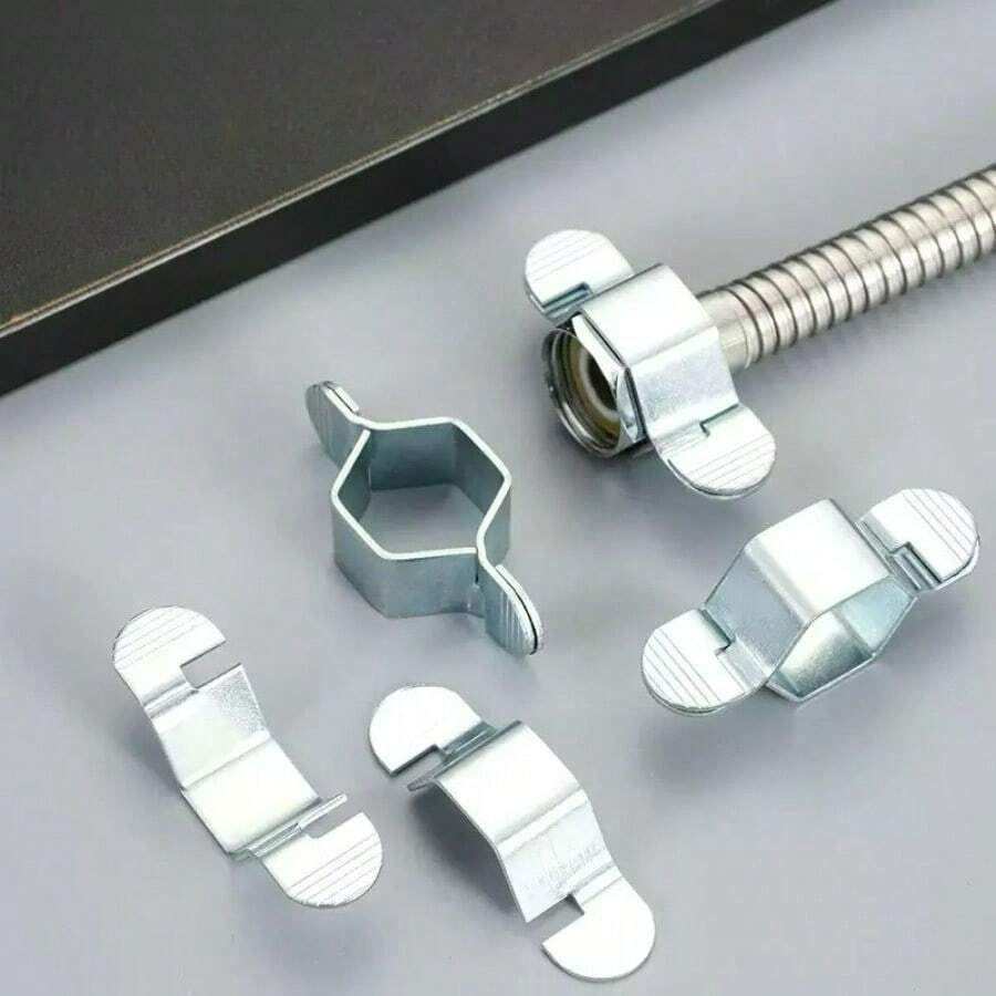 Bộ 2 chiếc cờ lê ống mềm 4 inch | Dụng cụ van vòi nước | Cờ lê ống mềm lục giác có thể tháo rời | Đầu vòi sen cầm tay tái sử dụng | Phụ kiện điều khiển nước - nhiều màu - Xem 1