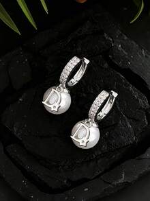 1 Đôi bông tai thời trang cao cấp kiểu Hàn Quốc, sang trọng, nhẹ nhàng, thanh lịch và sành điệu, trang sức dành cho nữ - Nhiều màu - Xem 2