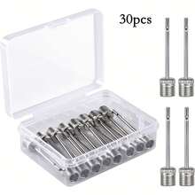 10pcs Inflation Needles, Suitable For Football, Basketball And Rugby Air Pump Parts, Stainless Steel Inflation Needle Set, Portable Air Pump, Essential For Basketball, Football, Volleyball Balls, Necessary For Gym, School Playground, Batteries Not Included - Multicolor - View 5