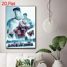 1pc Poster Champion Canvas Painting Racing Car Wall Decoration Living Room Home Decor - Multicolor - View 9
