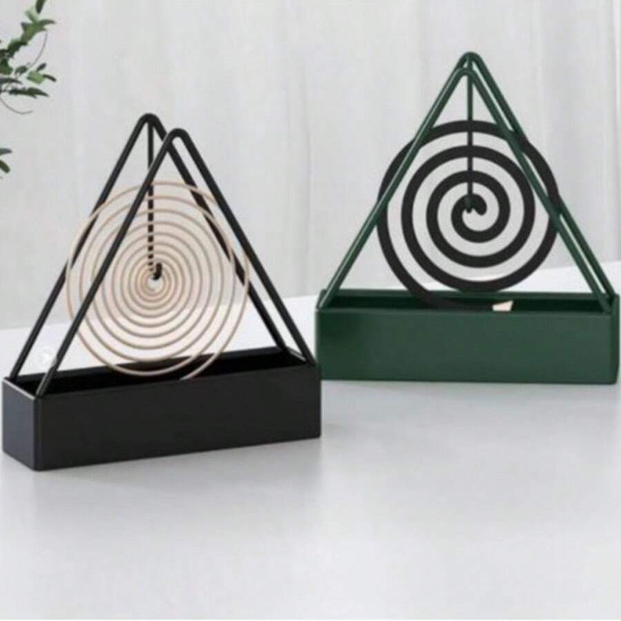 2/1个装蚊香架不锈钢烟灰缸阻燃防烫蚊香盘带盖户外家用香炉架