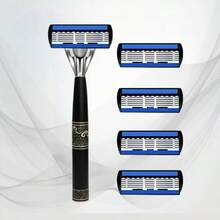 This Super Smooth And Fashionable Razor Comes With 72 Ultra-Sharp Replaceable Stainless Steel Blades, Providing A Sharp And Smooth Shaving Experience. It Features 2 Non-Slip Comfortable Handles, Making It An Essential Shaving Accessory For Men. - Multicolor - View 7