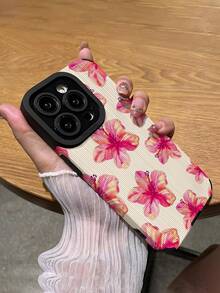 1pc, Free Shipping, Local Delivery, Accessories Not Included, 1PC Delicate Floral Pattern Soft Protective Phone Compatible With 15/15Plus/15Pro/15ProMax, Compatible With - Multicolor 4 - View 3