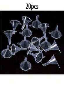20-Piece Mini Clear Plastic Funnels For Laboratory Bottles, Essential Oils, Perfumes, Spices, Sand Painting And Powders - Essential Tools For Precise Measurements And Transfers - View 12