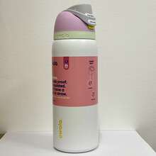 OWALA New 24oz Stainless Steel Water Bottle With Straw, Suitable For Sports, Travel And School Athletic Activities. This Water Bottle Can Keep Water Temperature For Over 24 Hours, Good Sealing, Portable, Flip-Top Design, Perfect For Cold And Hot Drinks, Coffee And Frozen Beverages - 彩色 - 查看 15