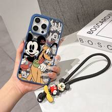 This Disney Mickey Mouse Pattern Lanyard Phone Case Features A Strong Magnetic Closure And Full Coverage Of Acrylic And TPU Material. It's Shockproof, Lightweight, And Suitable For IPhone17/16/11/13/15/15 Plus/15 Pro/15 Pro Max/12/14 Pro Max/11 Pro Max/12 Pro/12 Pro Max/13. It's A Popular Birthday Gift, Business Gift, Durable, Stain-Resistant, And Fingerprint-Resistant New Phone Case For Men And Women. It Also Includes A Mickey Mouse Phone Case And Mickey Mouse Doll Bracelet. Compatible With SamsungGalaxy S20, S21, S22, S23, And S24 Series. It's The Perfect Gift For Friends And Family. This Stylish Phone Case Is Fun, Lightweight, And Durable. IPhone17 Pro Max Phone Case, Minnie Phone Case. - 無色 - 查看 6