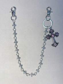 Cross Pants Chain, Wallet Chain, Retro Chain, Double-Layer Chain, Hip-Hop Punk, Denim Pants Chain, Pocket Chain, Men's Key Chain - Multicolor - View 6