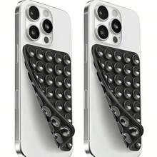 2 Pcs Colorful Silicone Phone Holders With Suction Cups, Octobuddy Phone Grips, Sticky Grips, Phone Accessories, Octobuddy,Sticky Phone Grip,Phone Stand,Mobile Phone Holder,Travel Essentials,Kitchen Essentials,Squishy,Octobuddy Double Side. - 40 Double-sided Suction Cups - View 6