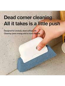 1pc Window Cleaning Brush With Groove Cleaning Sponge, For Windows, Glass, Grooves, Corners And Tracks, Labor Day Gift - Style 1 - View 6