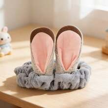 Miniso 迪士尼疯狂动物城尼克和朱迪3D立体发带，可爱卡通人物设计，适合洗脸、化妆、护肤、运动和日常使用，完美的甜蜜礼物（1个） - 1 條頭帶 - 查看 6