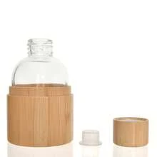 Bộ 1 chai thủy tinh trong suốt kèm que mây và nắp bảo vệ bằng tre, nắp tre tự nhiên, chai rỗng dùng đựng tinh dầu thơm gia đình, có thể tái sử dụng, kèm hộp quà tặng. - A - Xem 8