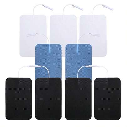 Miếng điện cực 7*11cm, lỗ 2.0mm, tấm điện cực vải không dệt tự dính dùng cho máy mát-xa trị liệu EMS.