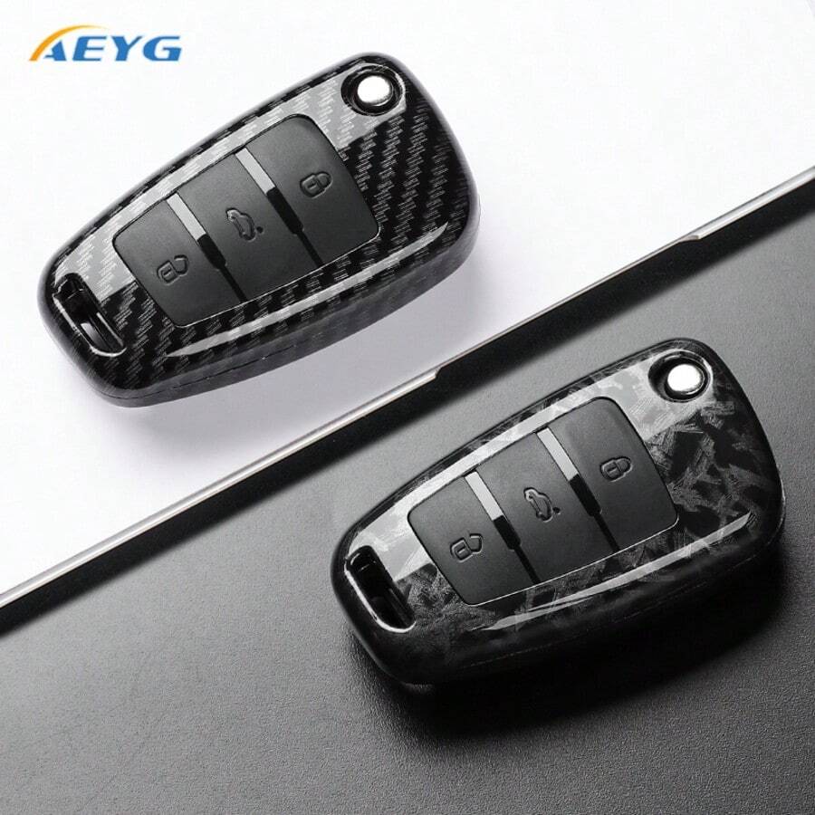 Ốp chìa khóa xe hơi bằng sợi carbon ABS cho Audi A1 A3 A4 A5 A6 A7 Q3 Q5 Q7 S3 S4 S6 RS3 TT. - Các mẫu xe Audi C - Xem 1